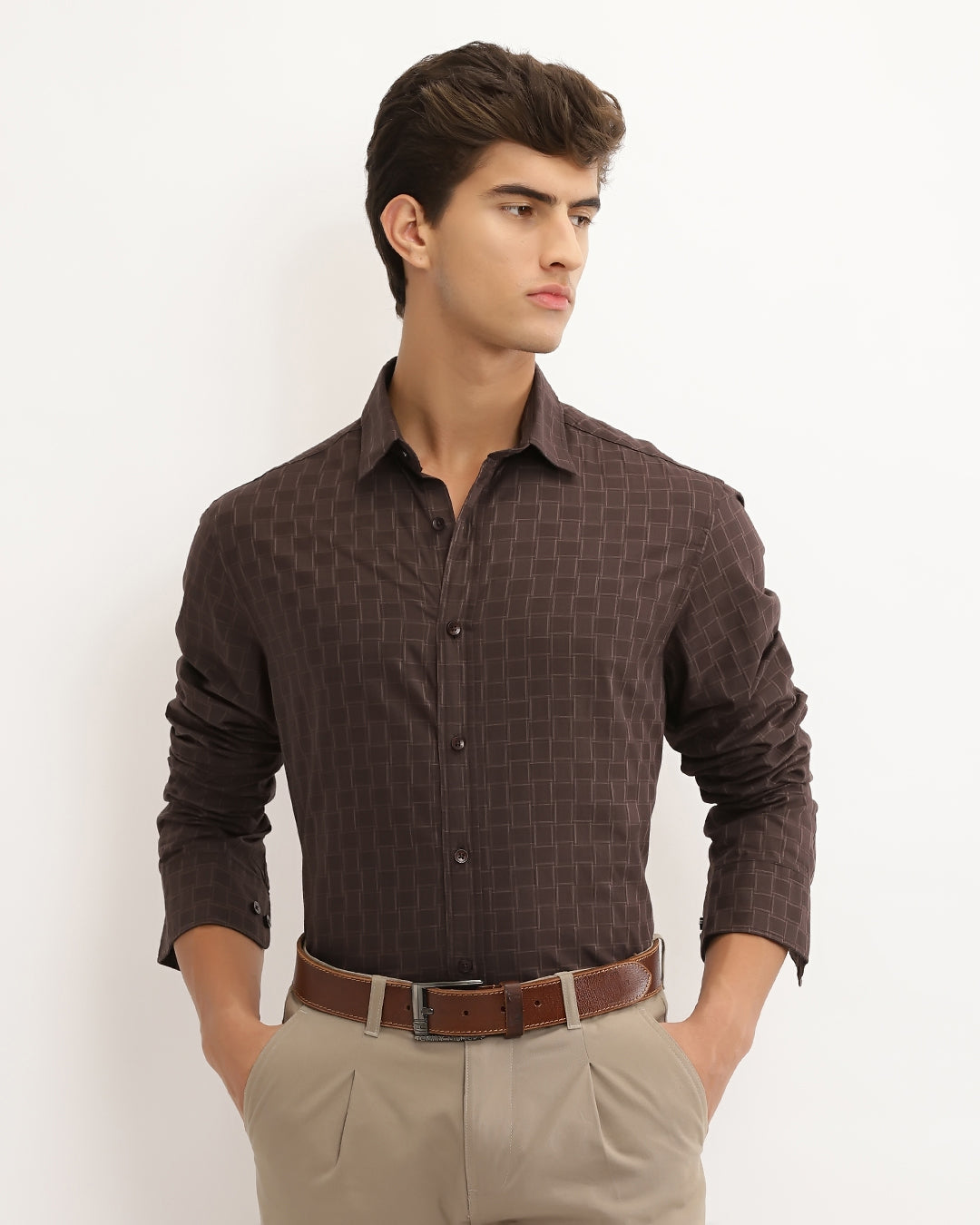 Torin - Regular Fit Dobby Striped Shirt