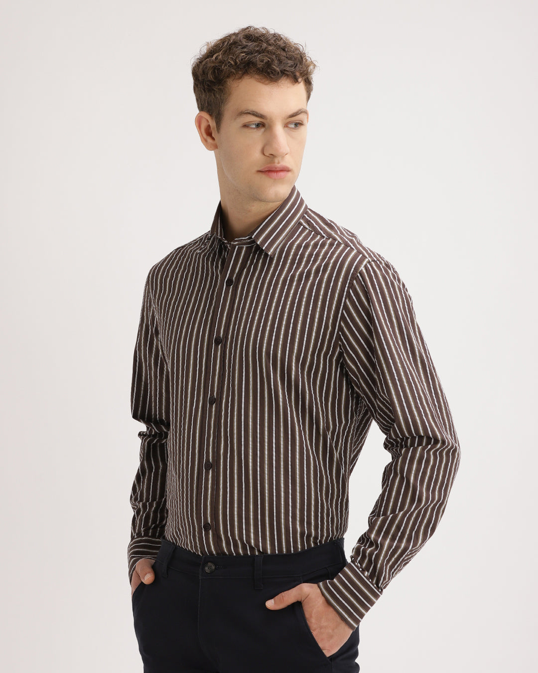 Daryon - Regular Fit Striped Shirt