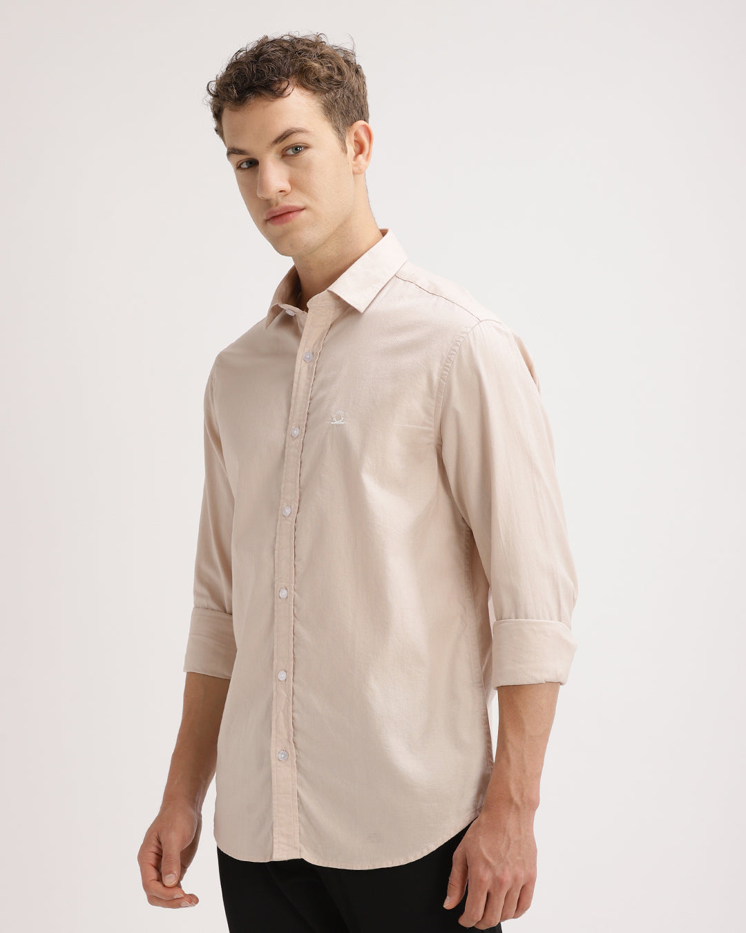 Drixel- Regular Fit Satin Plain Shirt