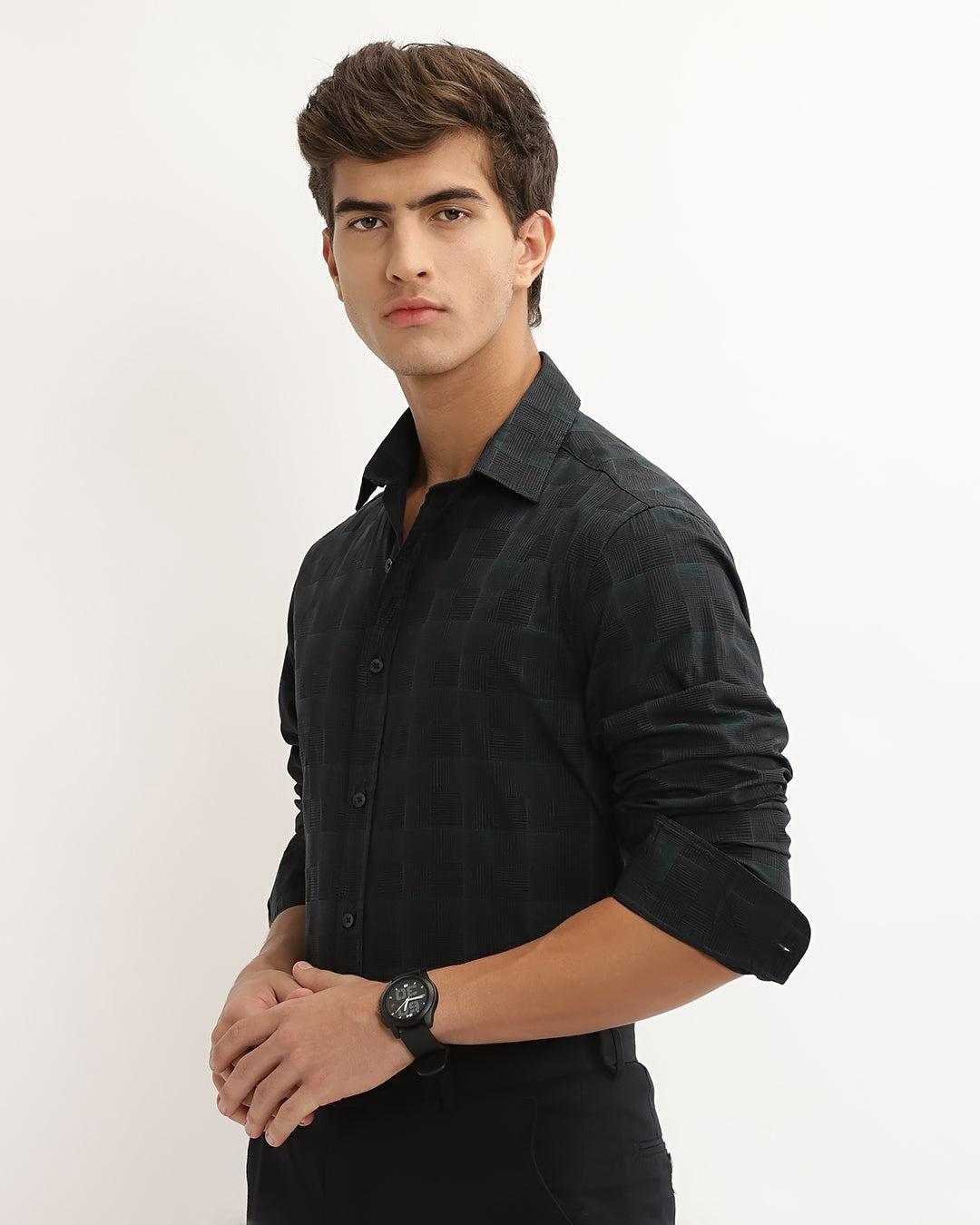 Gizaro - Regular Fit Giza Checked Shirt