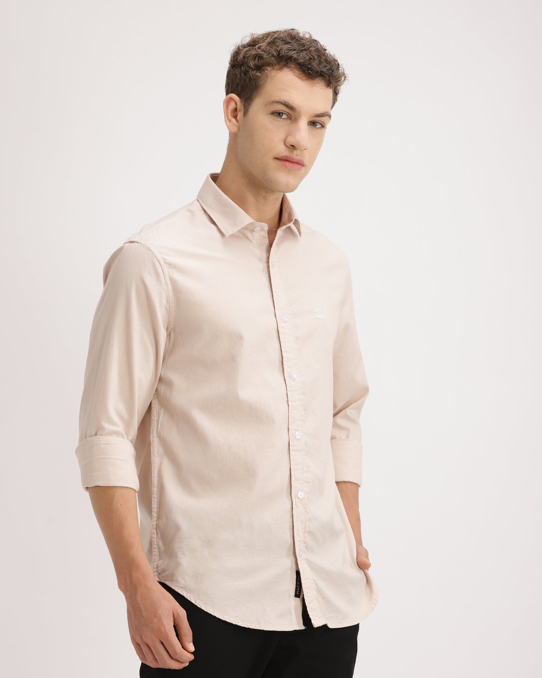 Drixel- Regular Fit Satin Plain Shirt
