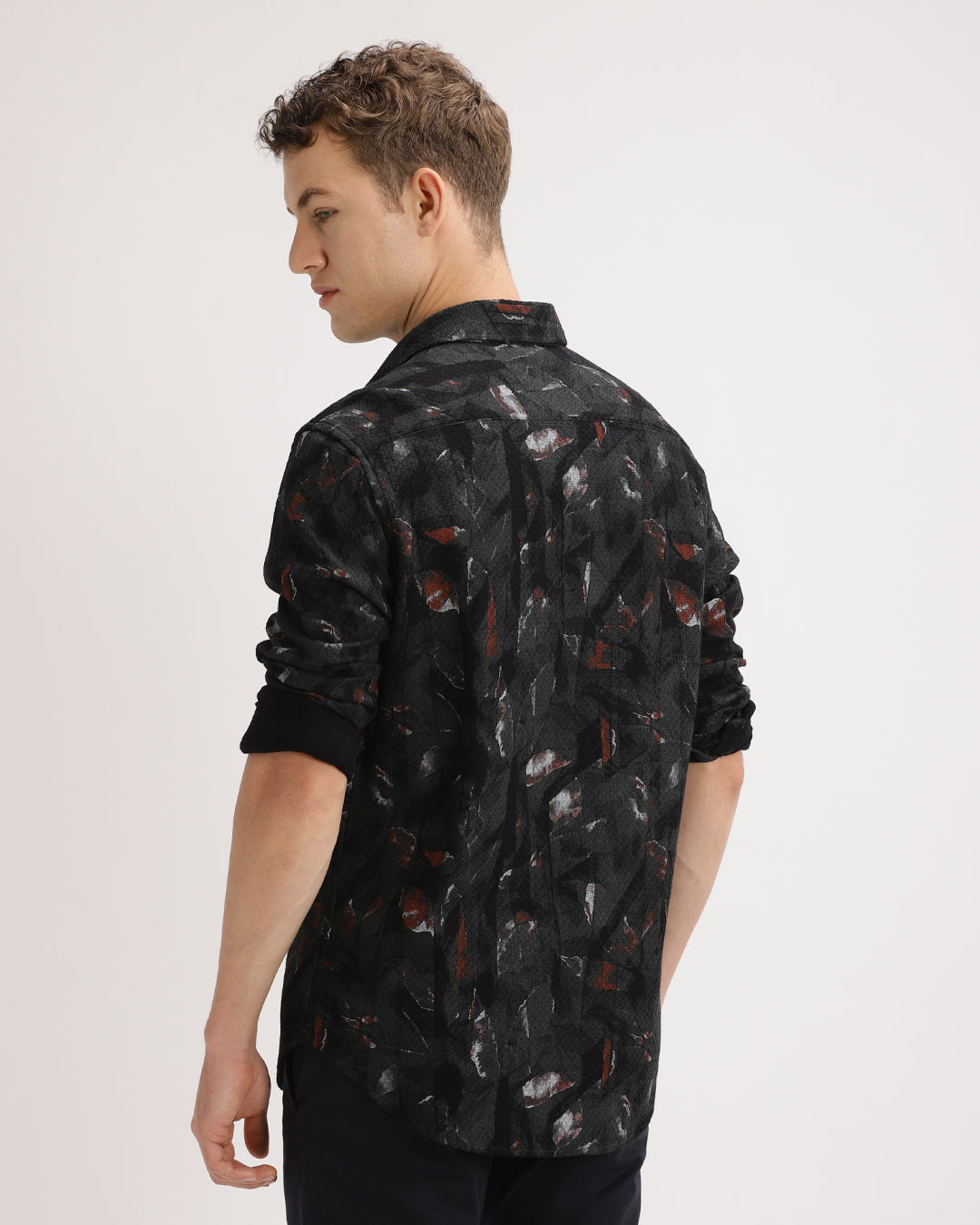 Torin - Regular Fit Dobby Geometric Print Shirt