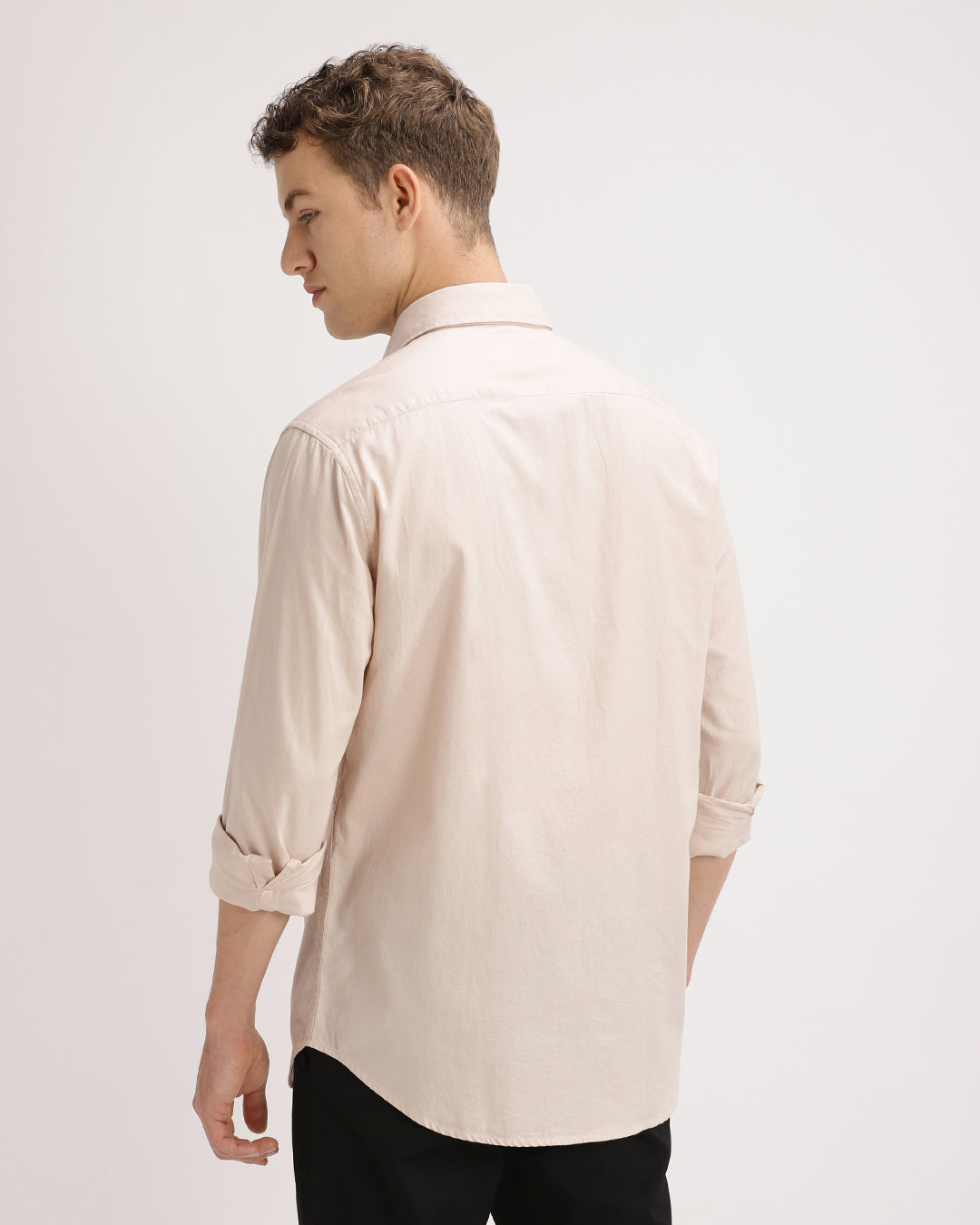 Drixel- Regular Fit Satin Plain Shirt