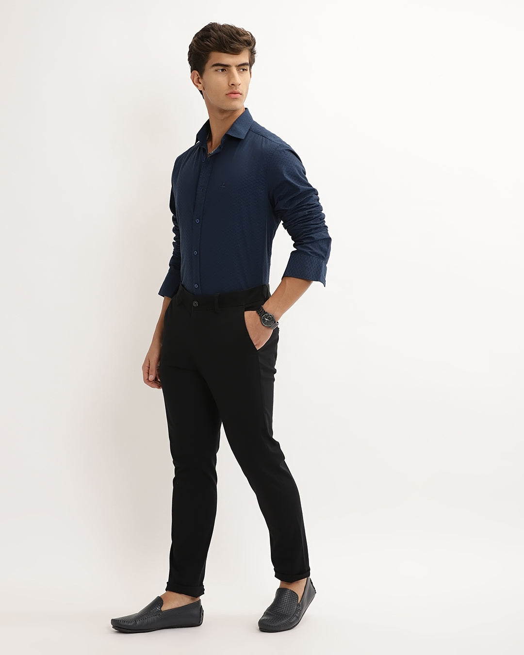 Torin - Regular Fit Dobby Geometric Print Shirt