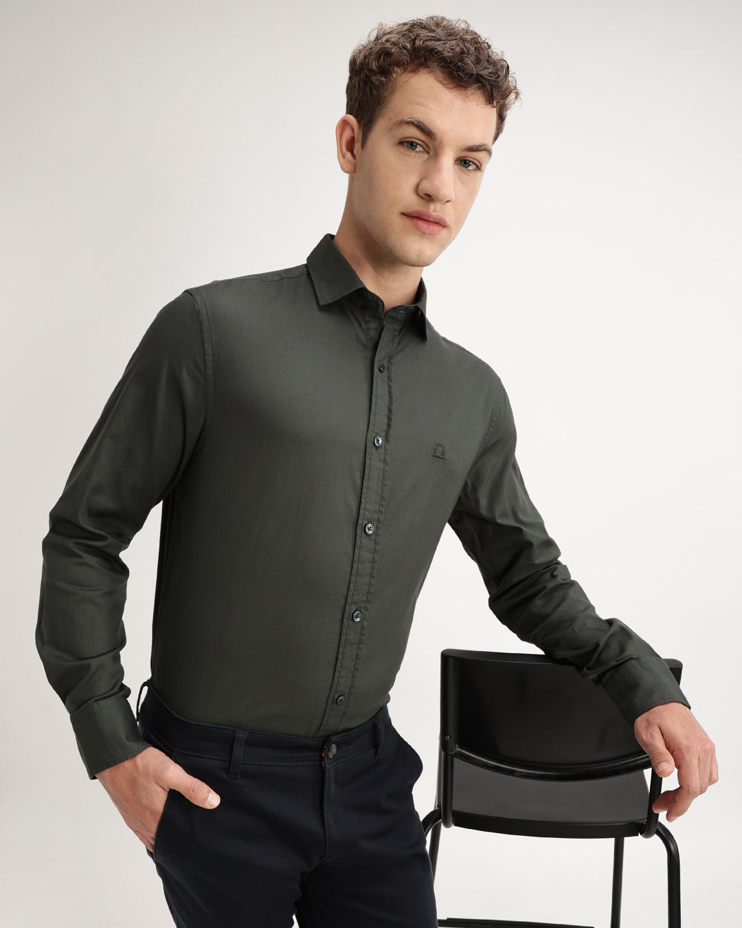 Breyo - Regular Fit Plain Shirt