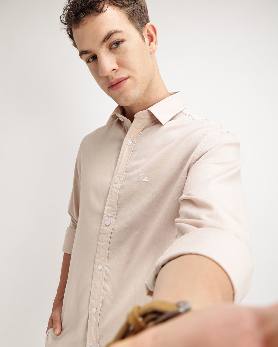 Drixel- Regular Fit Satin Plain Shirt