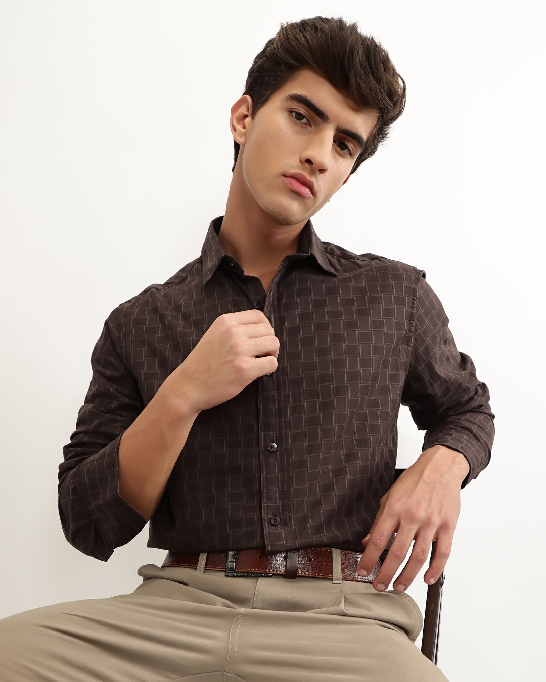 Torin - Regular Fit Dobby Striped Shirt