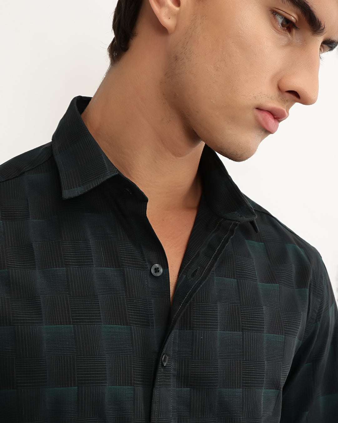 Gizaro - Regular Fit Giza Checked Shirt