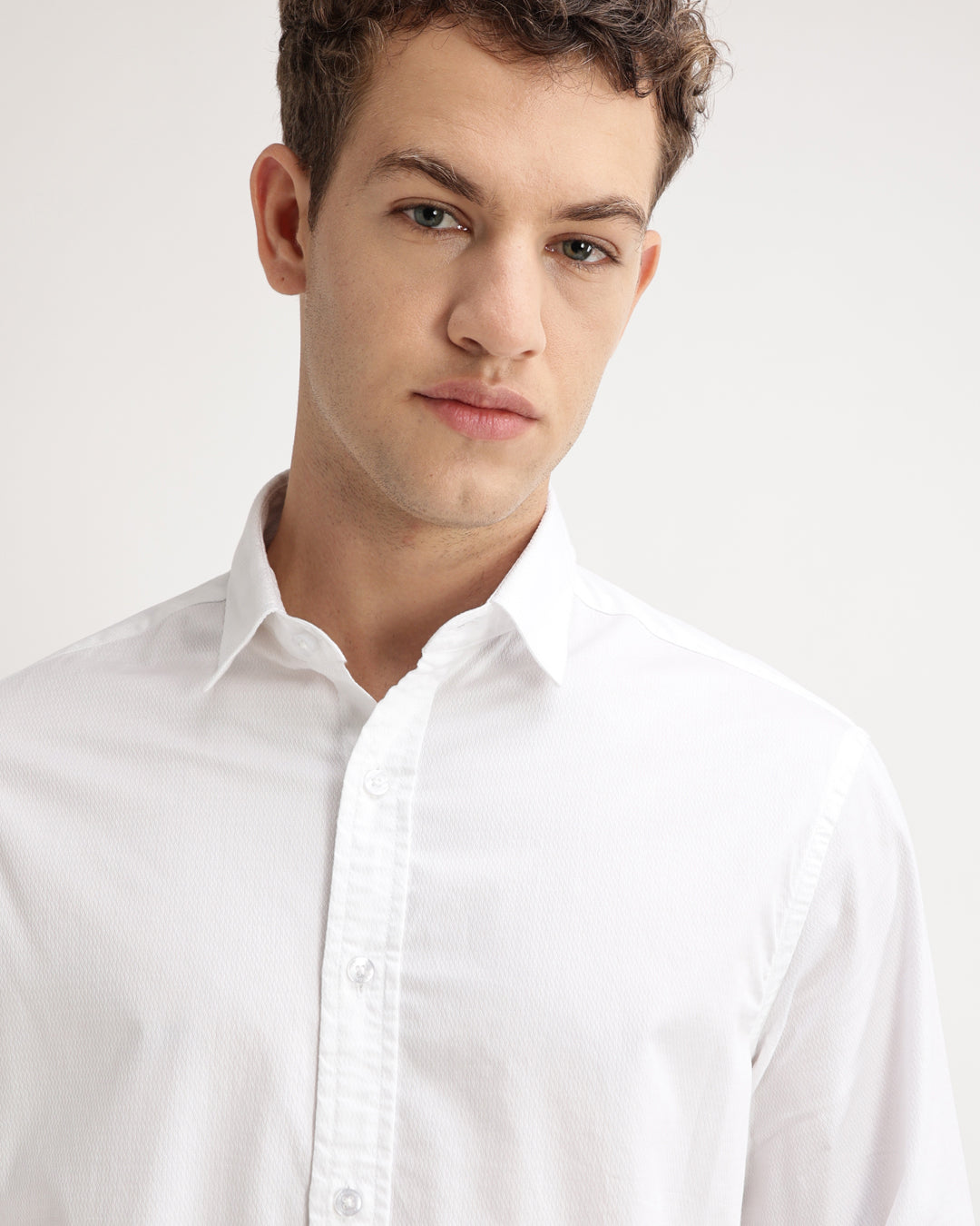 Drixel- Regular Fit Satin Plain Shirt