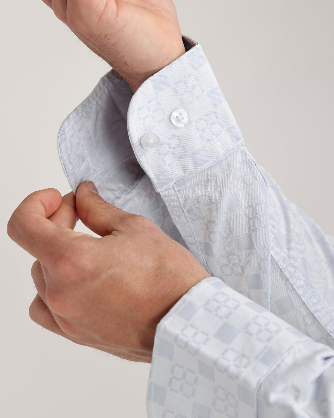 Torin - Regular Fit Dobby Geometric Print Shirt