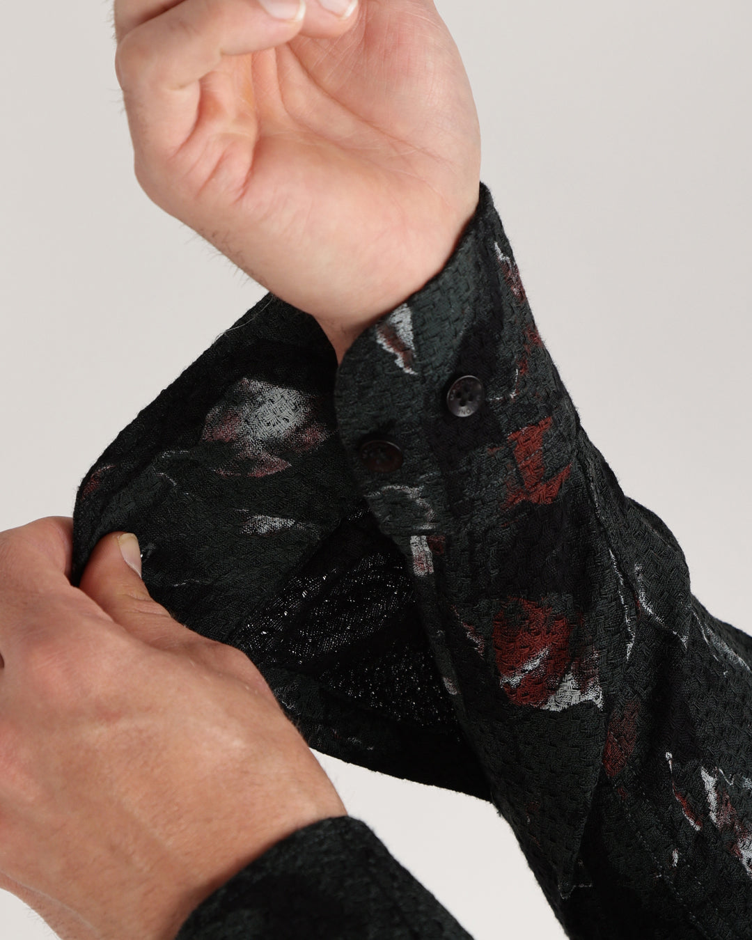 Torin - Regular Fit Dobby Geometric Print Shirt