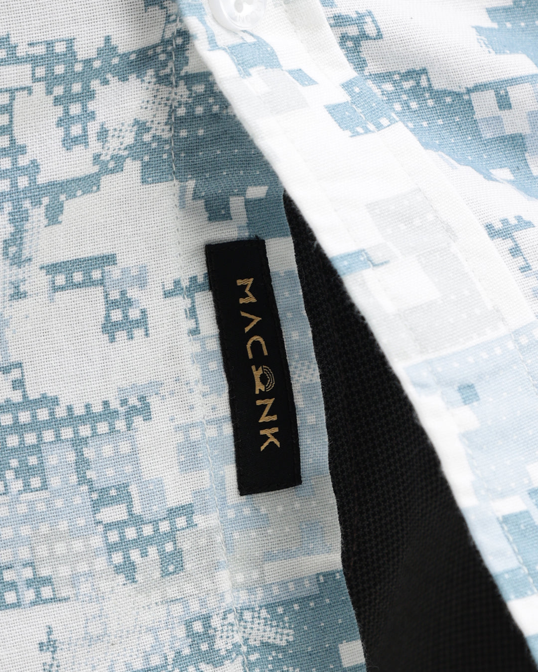 Oxlen - Regular Fit Abstract Print Shirt