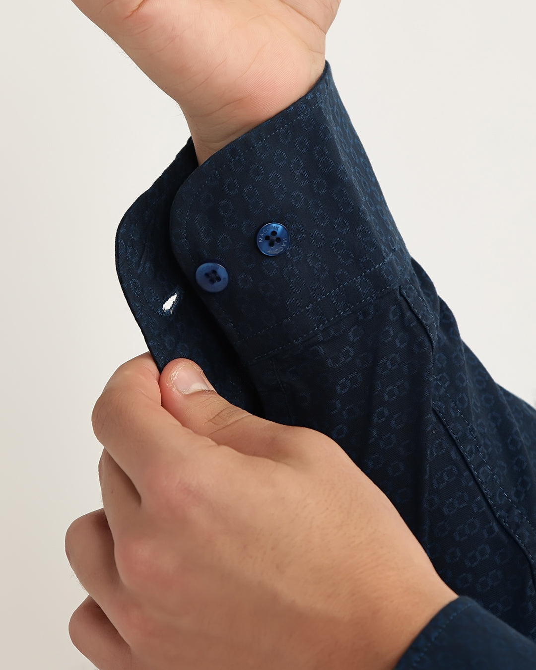 Torin - Regular Fit Dobby Geometric Print Shirt