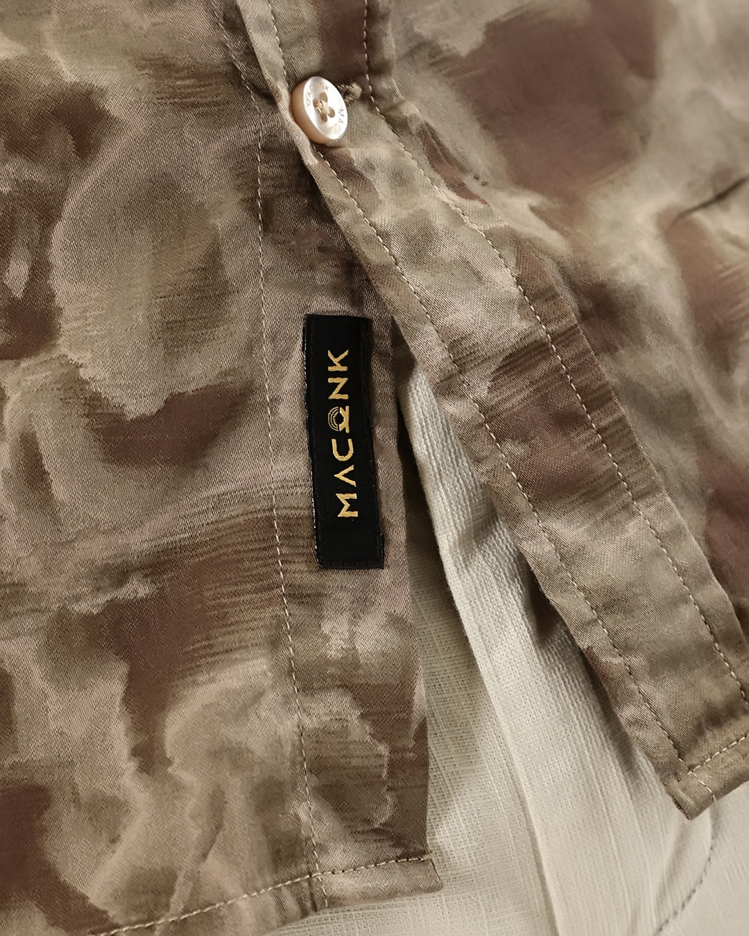 Velin - Regular Fit Satin Abstract Print Shirt