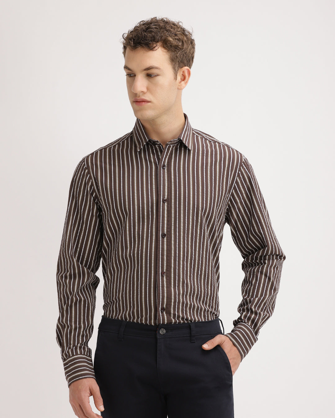 Daryon - Regular Fit Striped Shirt