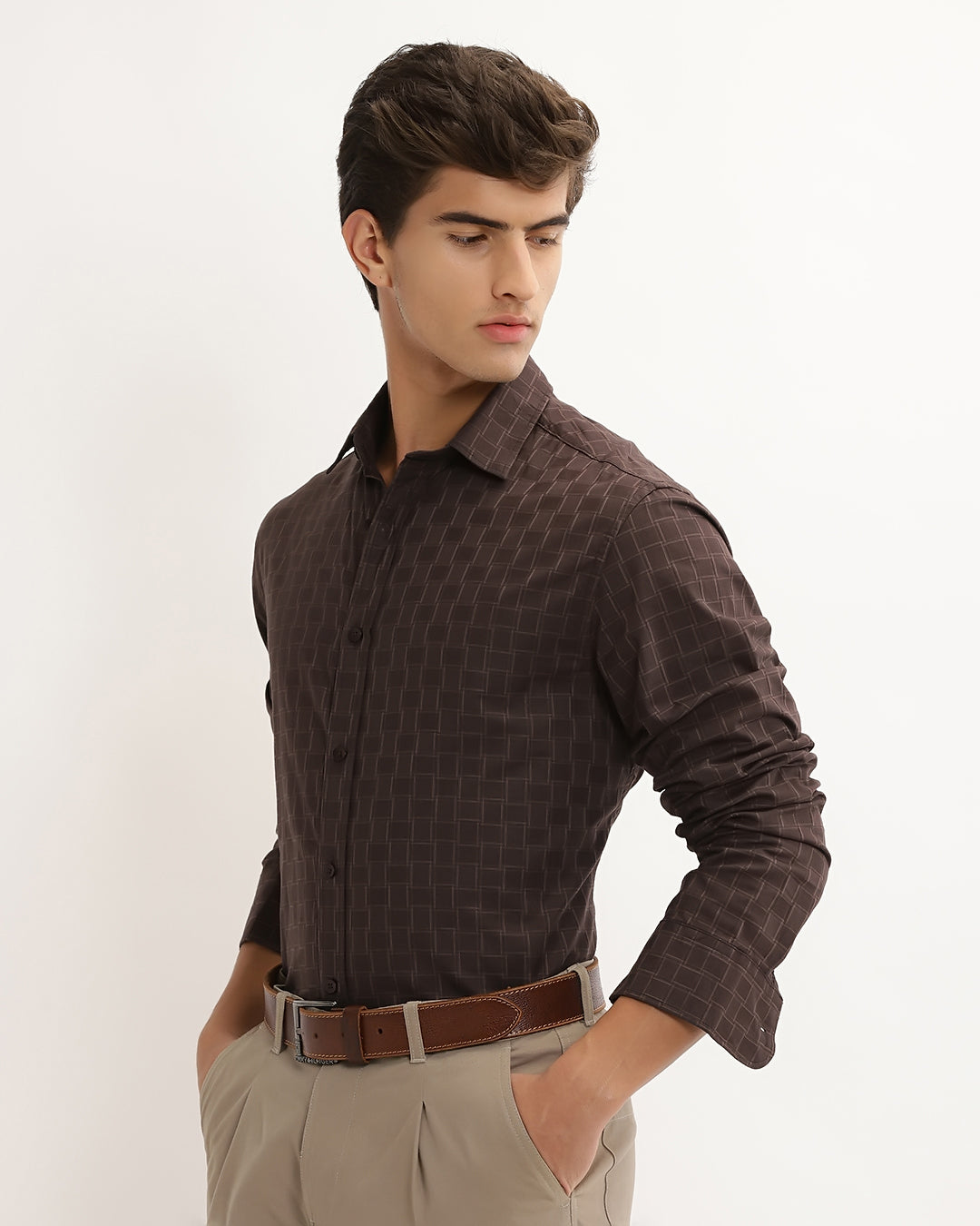 Torin - Regular Fit Dobby Striped Shirt