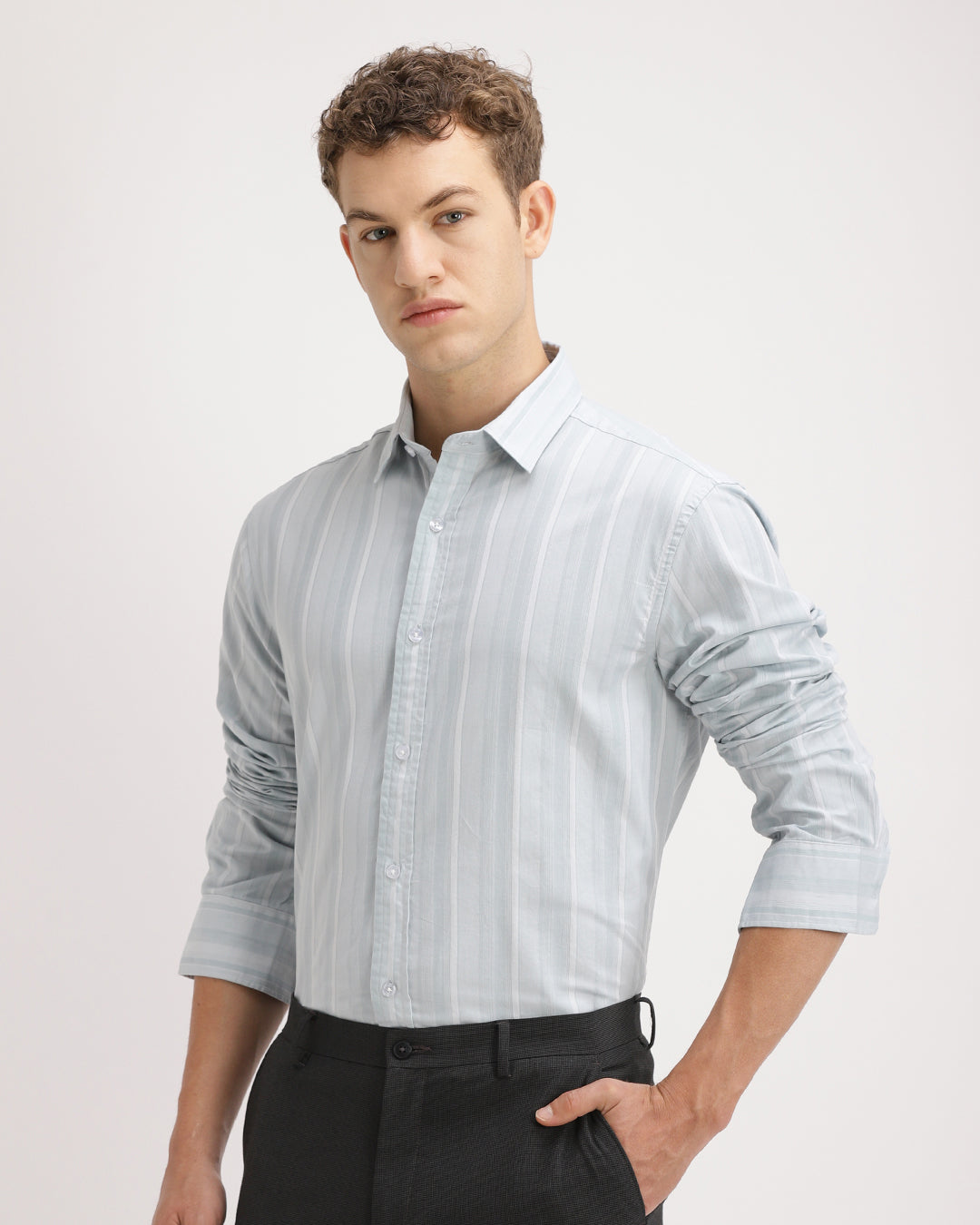 Torin - Regular Fit Dobby Striped Shirt