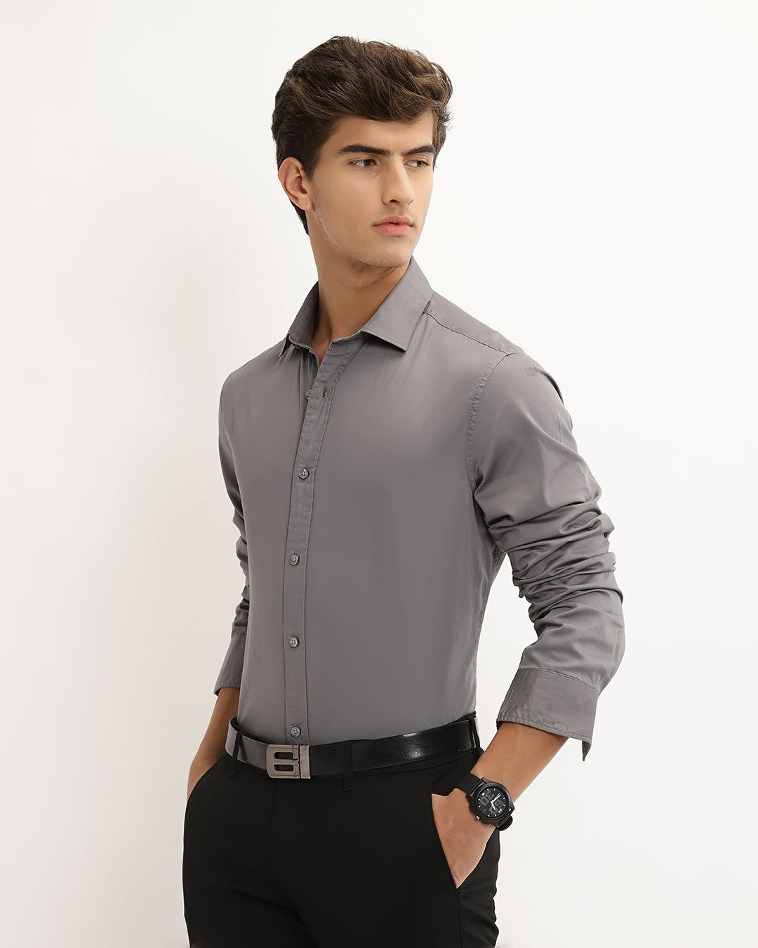 Breyo - Regular Fit Plain Shirt