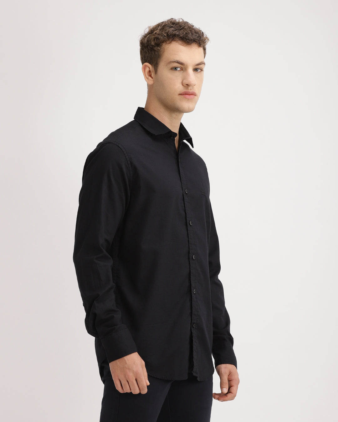 Drixel- Regular Fit Satin Plain Shirt