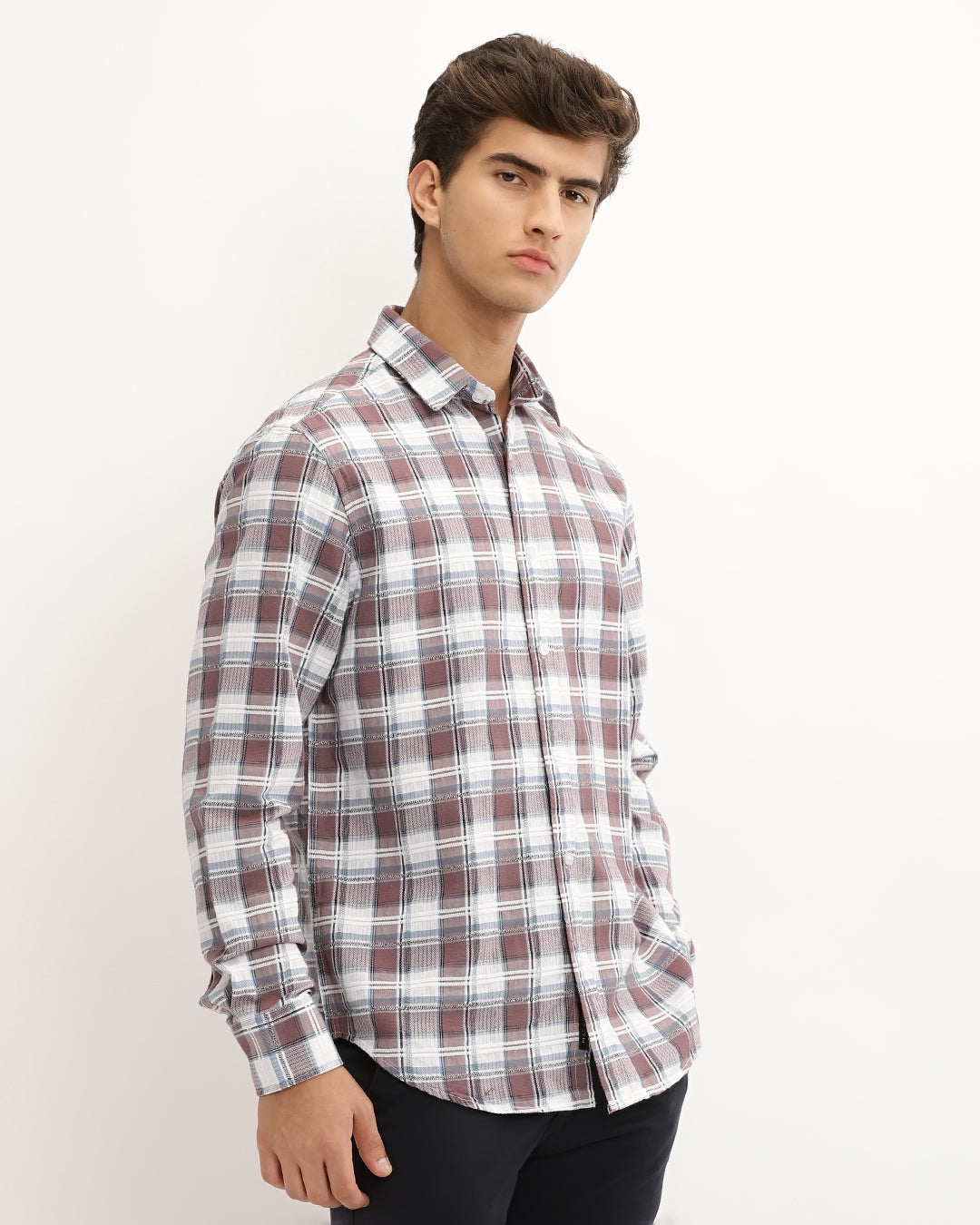 Torin - Regular Fit Dobby Checked Shirt