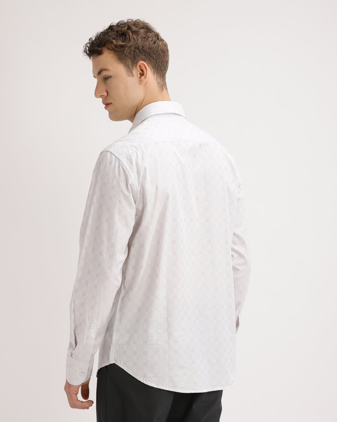 Torin - Regular Fit Dobby Geometric Print Shirt