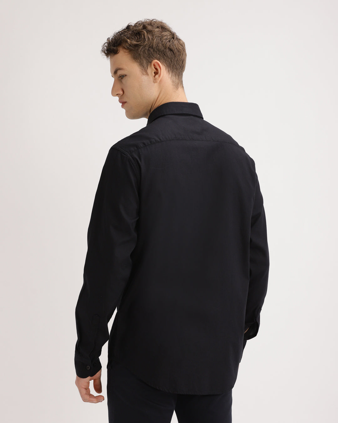 Drixel- Regular Fit Satin Plain Shirt