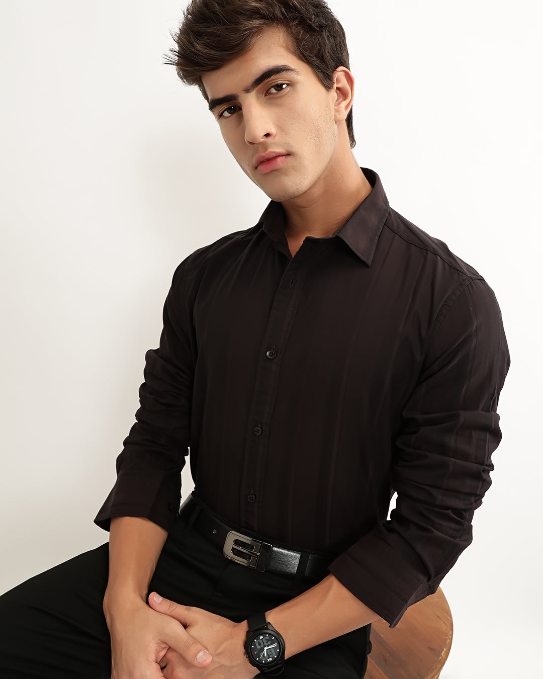 Torin - Regular Fit Dobby Striped Shirt