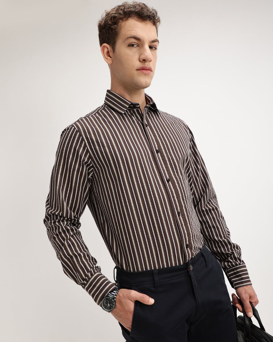 Daryon - Regular Fit Striped Shirt