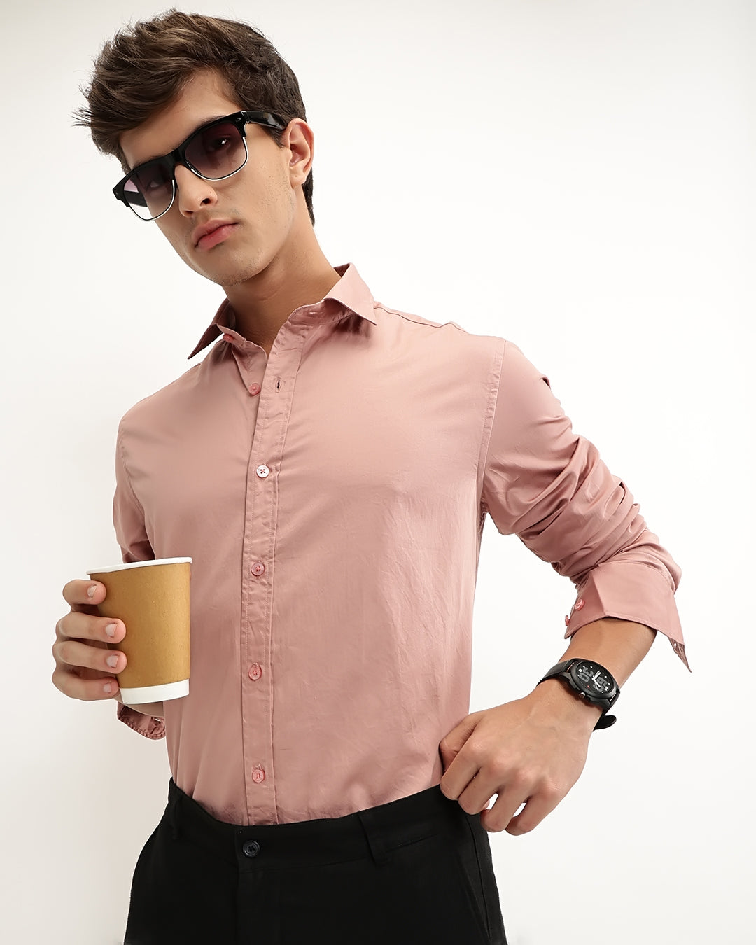 Breyo - Regular Fit Plain Shirt
