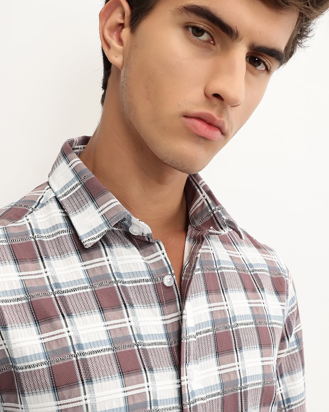 Torin - Regular Fit Dobby Checked Shirt