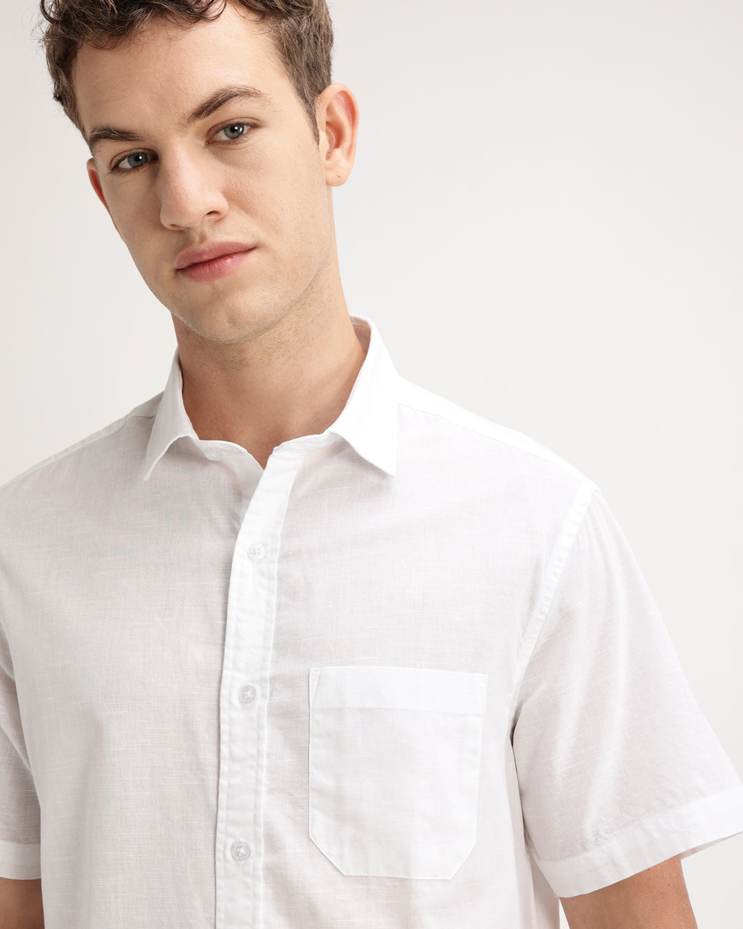 Drixel- Regular Fit Satin Plain Shirt
