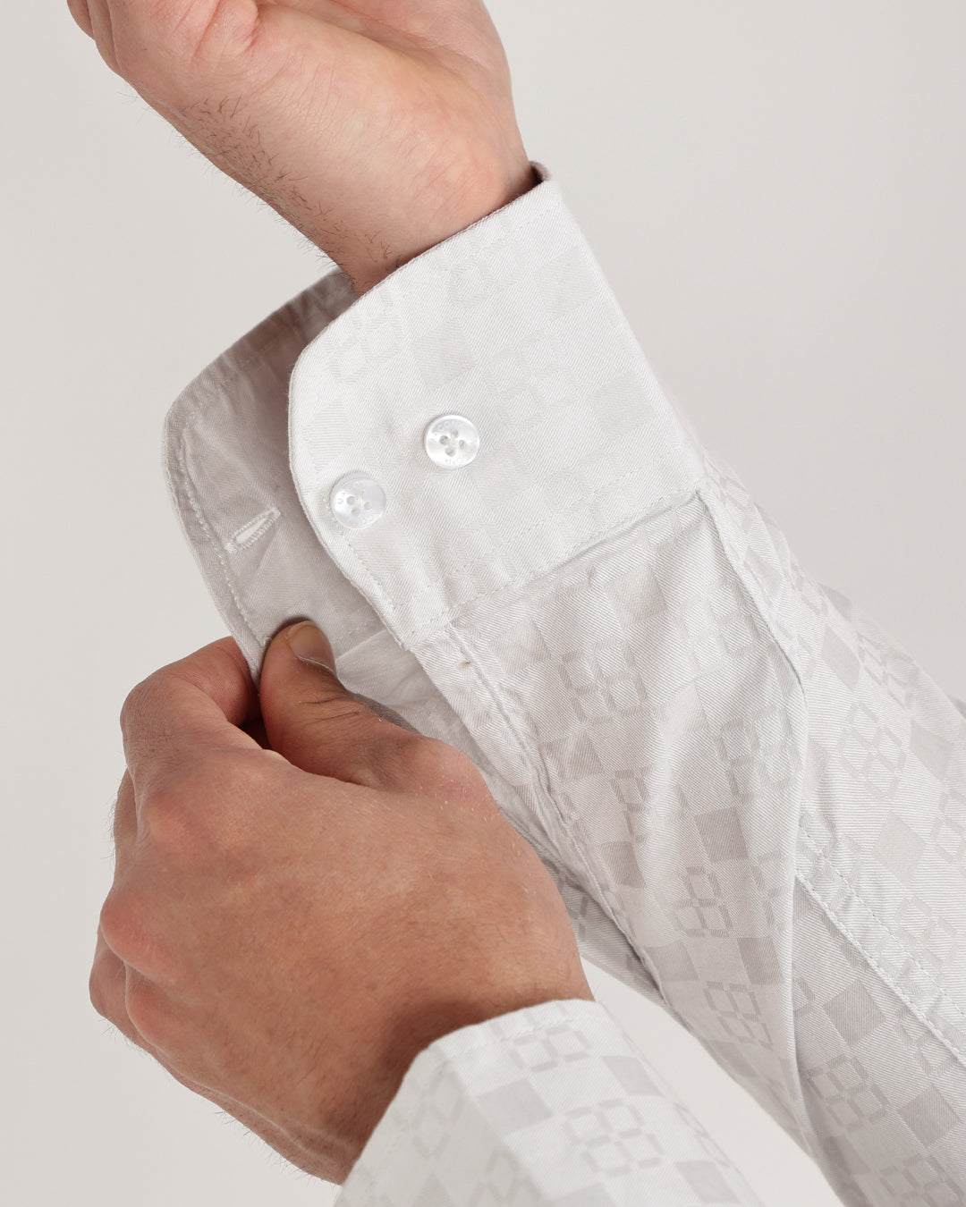 Torin - Regular Fit Dobby Geometric Print Shirt