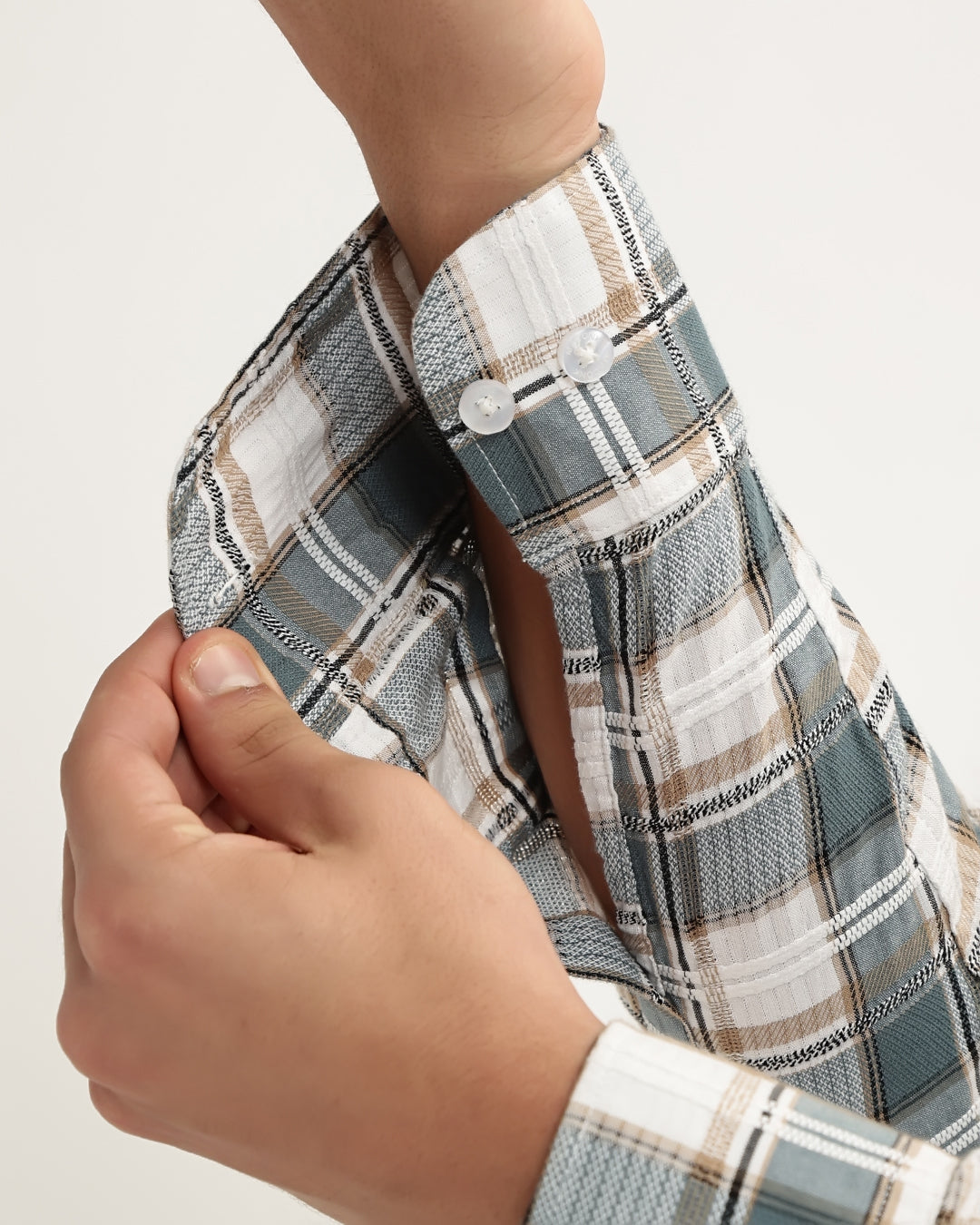 Torin - Regular Fit Dobby Checked Shirt