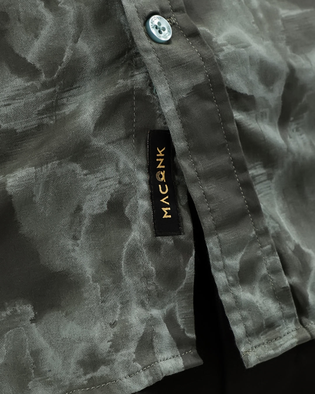 Velin - Regular Fit Satin Abstract Print Shirt