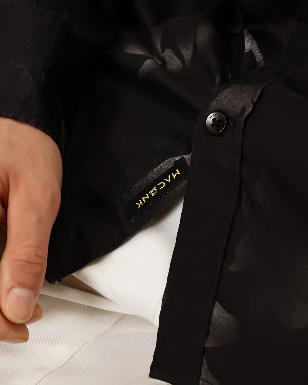 Velin- Regular Fit Satin Floral Print Shirt