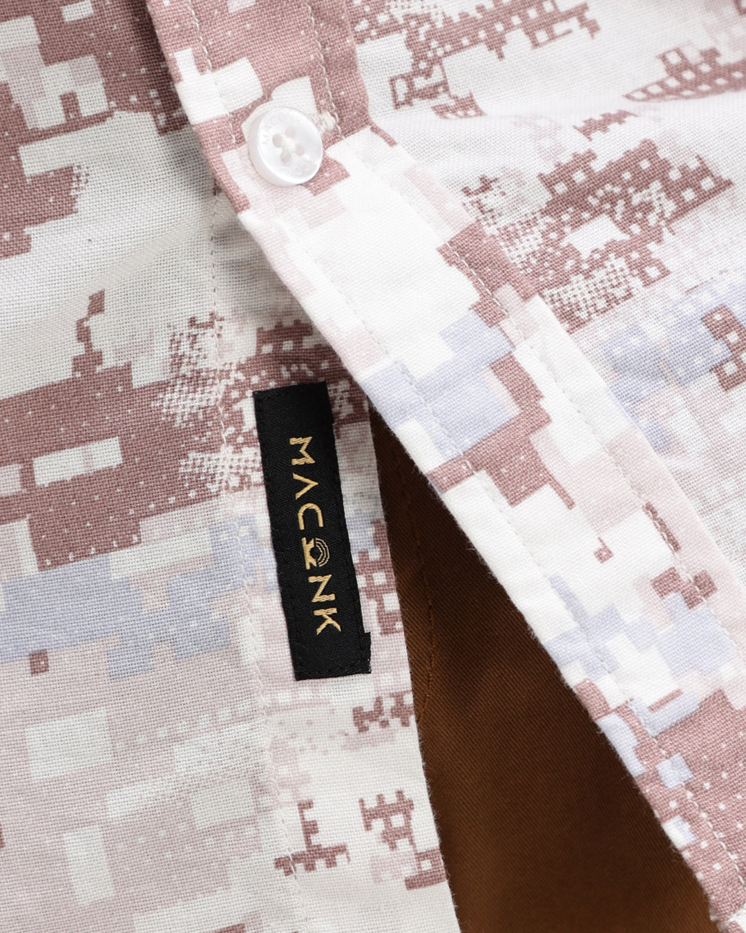 Oxlen - Regular Fit Abstract Print Shirt