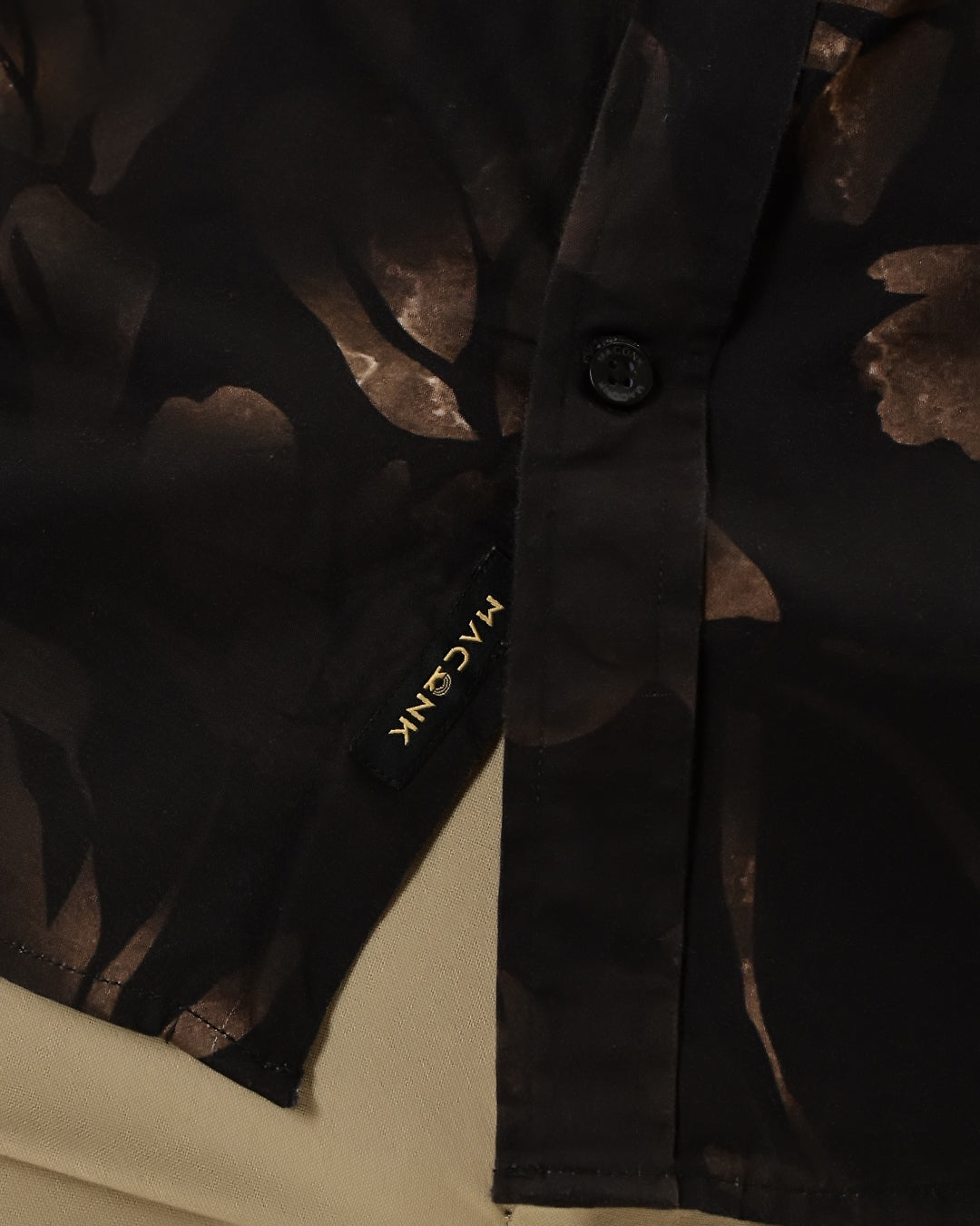 Velin- Regular Fit Satin Floral Print Shirt